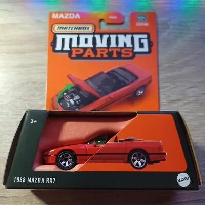 Matchbox 1/64 Diecast Moving Parts Red 1988 Mazda RX7 • $3.99