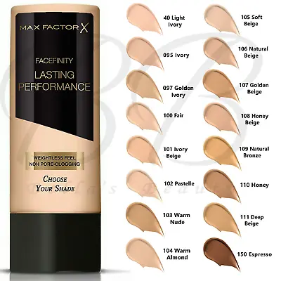 MAX FACTOR Lasting Performance Touch-Proof Liquid Foundation 35ml *ALL SHADES* • £7.69