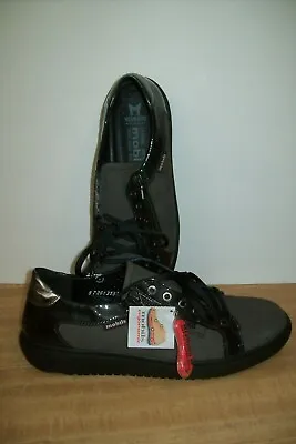 Mephisto Mobils YLONA Women's Walking Shoes Size 11 Black NWT Black Leather Lace • $125