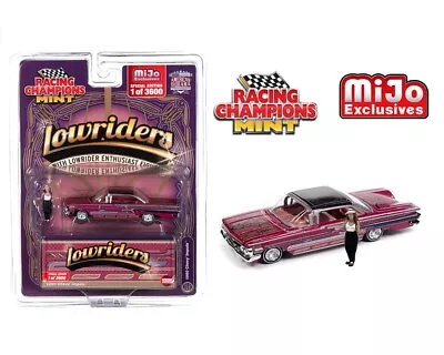 1960 Chevrolet Impala Lowrider Pink W/figure 1:64 By Racing Champions Rccp1013 • $19.99