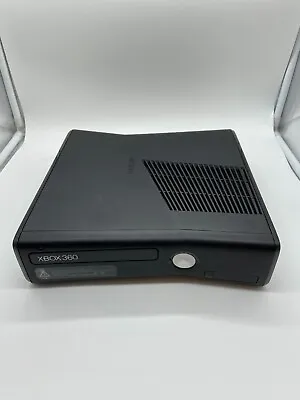 Microsoft Xbox 360 S Slim Black 250GB Console 1439 Factory Reset Tested Free S/H • $79.99