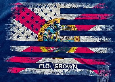 FloGrown Flag Mash-Up Short-Sleeve T-Shirt For Men - Navy - L • $24.99