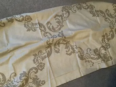 Laura Ashley Natural And Sparkly Gold Flecked Baroque Drape Material 55 X 235 Cm • £5.99