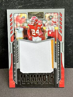 2022 Playbook Skyy Moore Mammoth Material Jersey Patch /99 Rookie RC Chiefs • $6.50