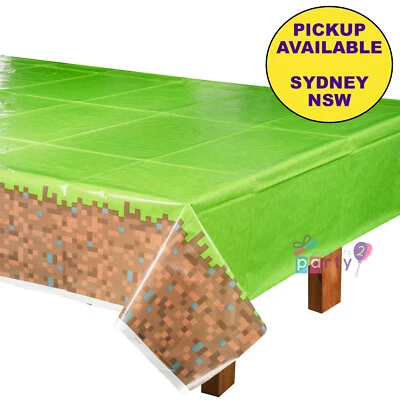 $15 • Buy Minecraft Gaming Party Supplies Plastic Tablecover Video Game Birthday