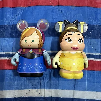 Lot Of 2 Disney Vinylmation Beauty And The Beast Belle Frozen Anna 3” • $8