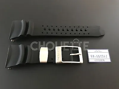 Genuine Citizen BJ8050-08E EcoZilla 29mm Black Rubber Watch Band Strap 59-S50342 • $88.99