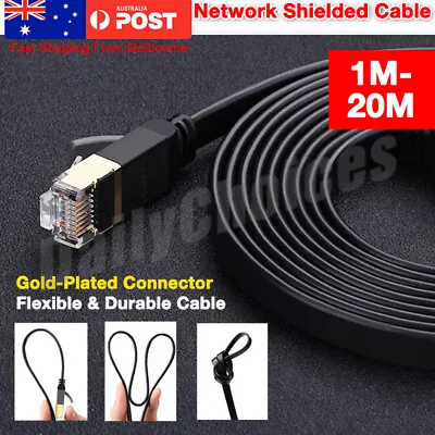 $5.50 • Buy 1m 2m 3m 5m 10m 15m 20m Ethernet Network Lan Cable CAT 6 CAT 7 1000Mbps RJ45