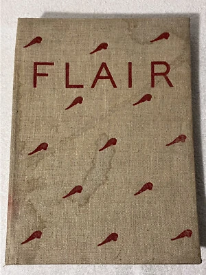 $185.95 • Buy Vintage FLAIR MAGAZINE 6 ISSUES BOUND Aug-Dec 1950 & Jan 1951; Branded Binding