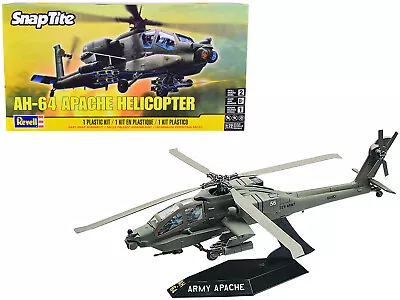 Level 2 Snap Tite Model Kit AH-64 Apache Helicopter 1/72 Scale Model Revell • $46.91