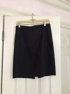 J.CREW Classic No. 2 PENCIL SKIRT IN 100% COTTON TWILL~BLACK~SIZE 4P Small A3195 • $15.49