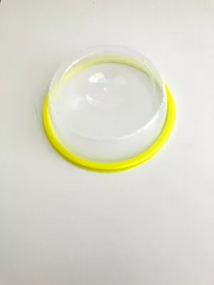 Plastic Microwave Plate Cover Clear Steam Vent Splatter Cover Lid Small Green • $6.99