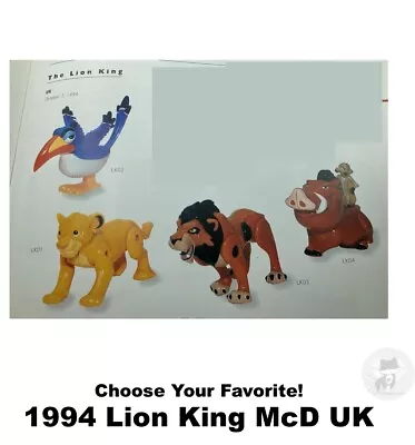 McDonald's 1994 Lion King United Kingdom Released Toys-Pick! • $15