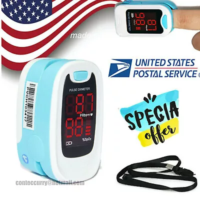 US Finger Tip Pulse Oximeter Blood Oxygen Saturation SPO2 Heart Rate O2 Monitor • $8.99