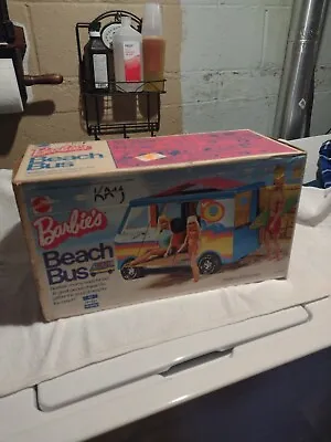 Vintage 1973 Barbie Beach Bus Mattel #7805 Includes Original Box & Accessories • $125