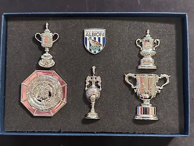 West Bromwich Albion Domestic League & Cup Winners 3D Trophy Pin Badge Box Set • £29.95