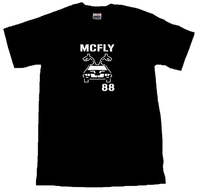 Mcfly 88 Delorean Design Cool T-SHIRT ALL SIZES # Black • £10.99