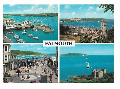 Falmouth Cornwall Multi View Postcard • £0.99