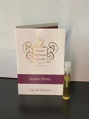 Maitre Parfumeur MPG Vial Sample Ambre Dore EDP 1.6ml 0.05 Fl Oz With Card • $9.99