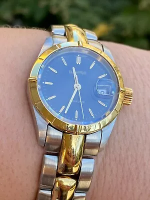 £895 • Buy Eberhard Automatic Ladies Aquadate Watch 18K Pure  Solid Gold Amazing Condition