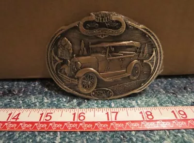 1928 Model A Ford ~ Car / Automobile ~ ADM Brass Belt Buckle • $50