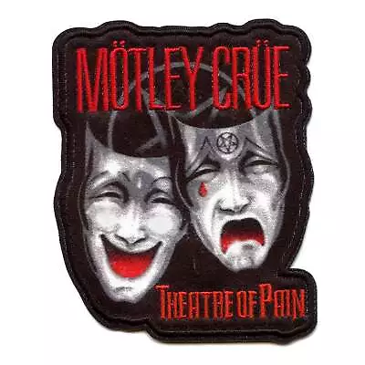 Official Motley Crue Patch Theatre Of Pain Faces Embroidered Iron On • $10.99