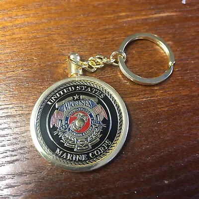 US Marine Corps Challenge Coin Keychain • $10