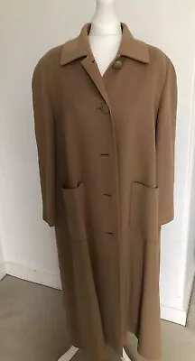 Jaeger Camel Coat. Wool And Cashmere Classic Swing Style Size 12. • £40