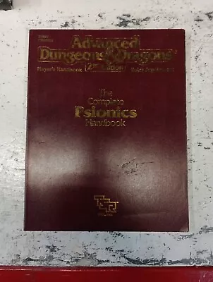 Vintage AD&D Complete Psionics Handbook Player Guide 2nd Ed - 1991 TSR 2117  • $14.99