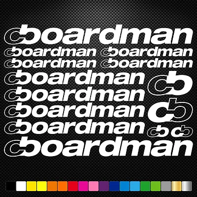 FITS Boardman Bikes Vinyl DecalsSheet Frame Cycle Cycling Bicycle Mtb Road • $14.08