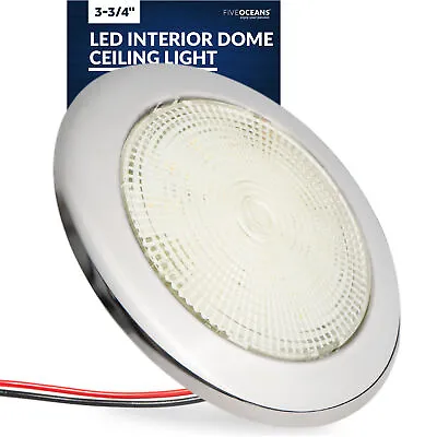 Marine LED Interior Dome Light 3 3/4 Inch Boat Ceiling LED Lights Slim Round • $12.70