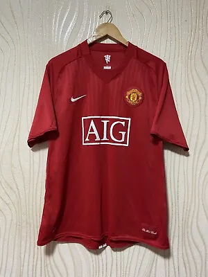 MANCHESTER UNITED 2008 2009 HOME FOOTBALL SHIRT SOCCER JERSEY NIKE ROONEY Sz XL • $139.99