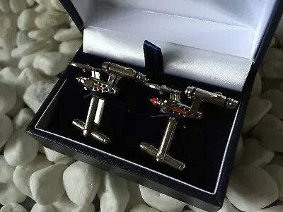 £14.99 • Buy Star Trek Enterprise Cufflinks Brand New In Gift Box Wedding Birthday