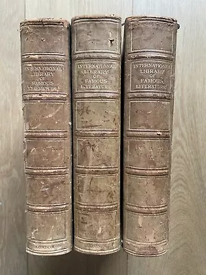 The International Library Of Famous Literature - Volumes II VIII & IX - 1900 • £43.73