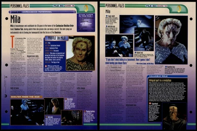 £1.49 • Buy Mila - Cardassian Personnel - Star Trek Fact File Page