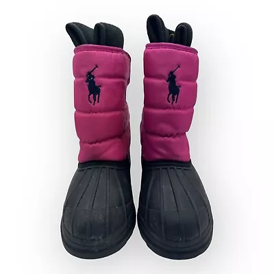 Polo Ralph Lauren Kids Snow Boots Winter Boot Shoes Size UK 2.5 • £24.99