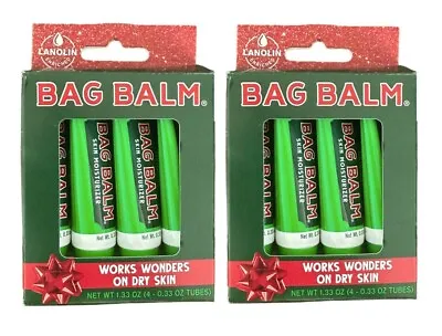 Lot Of 2 Bag Balm On The Go Vermont Original Skin Moisturizer 4 Tubes Each Pack • $14.99