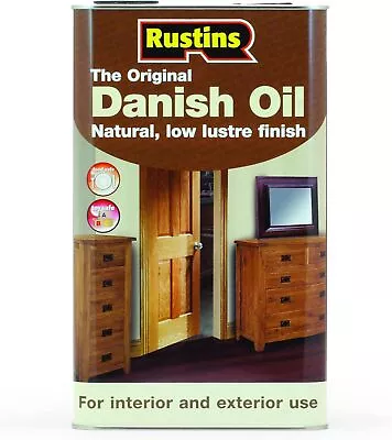 Rustins DANO5000 Original Danish Oil 5 Litres 5L  • £81.46