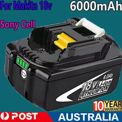 For Makita 18V Battery 18 Volt LXT BL1830 BL1850B BL1860 LITHIUM BL1840 6000mAh • $28.29