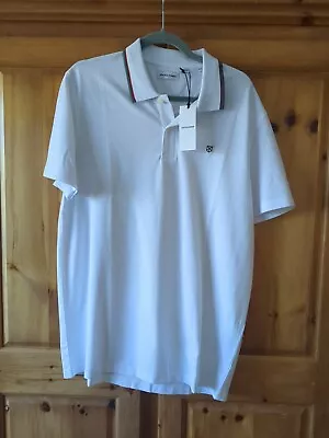 Mens White Polo  Shirt XL Jack And Jones • £0.99