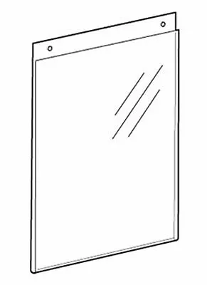 Transparent Acrylic Wall Mounting A4 Portrait Poster / Menu Holder / Display • £4.61