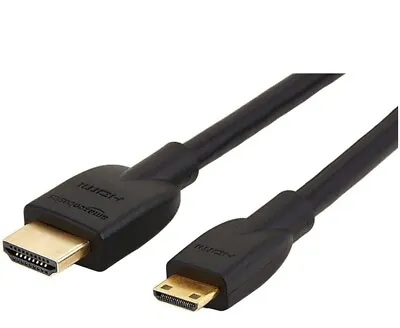 Amazon Basics High-Speed Mini-HDMI To HDMI TV Adapter Cable 6 Foot Black • $6.85