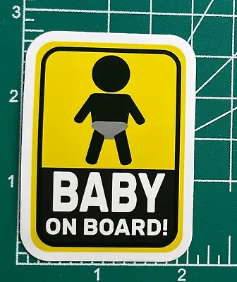 Baby On Board! - Vinyl Decal Sticker Bomb Topper Waterproof  Laptop Skateboard • £3.85