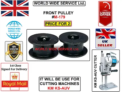 Km Ks-auv Front Pulley Black Colour #m-179 Industrial Cutting Machine Part • £9.99