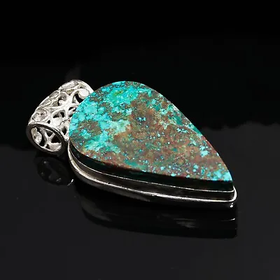 Tibetan Turquoise Gemstone 925 Sterling Silver Handmade Pendant Jewelry For Her • $11.99
