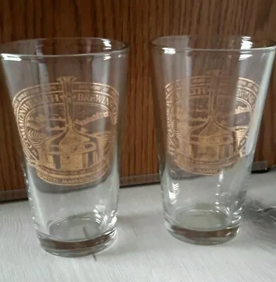 Vintage The Commonwealth Brewing Co Set Of 2 Pint Beer Glasses Boston MA Used • $12.75