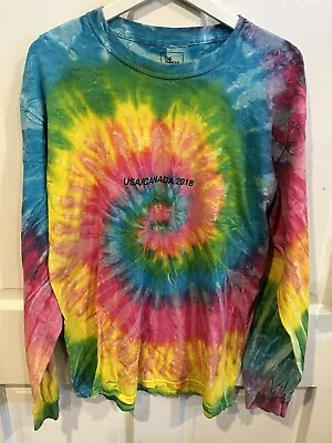 Rex Orange County USA/Canada 2018 Tie Dye Tour Long Sleeve Shirt Size L • $14.99