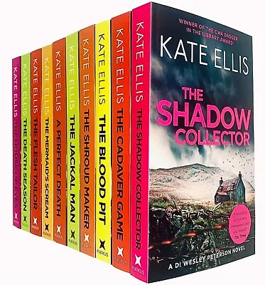 £59.99 • Buy Kate Ellis Wesley Peterson Series 10 Books Collection Set Shadow Collector,Cadav