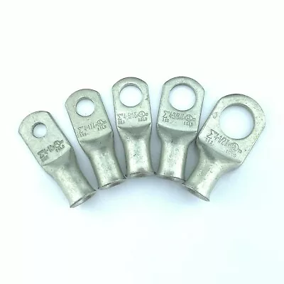 4 AWG Gauge Cable Lugs Ring Terminals Battery Wire Connectors Pure Copper Tinned • $3.80