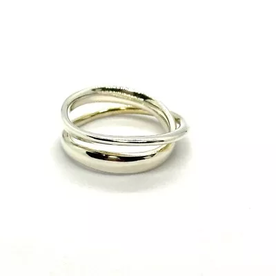 Georg Jensen Vivianna Torun #369 Sterling Silver Möbius Ring Size 5.25 Denmark • $168